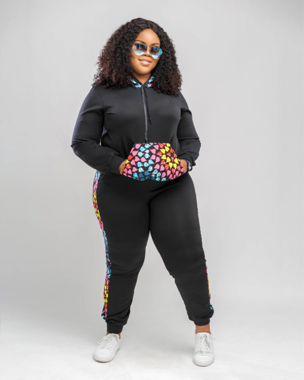 Hoddie with a touch of Ankara