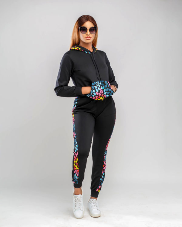 Hoddie with a touch of Ankara