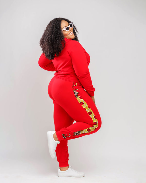 Red of Ankara Bomber jacket