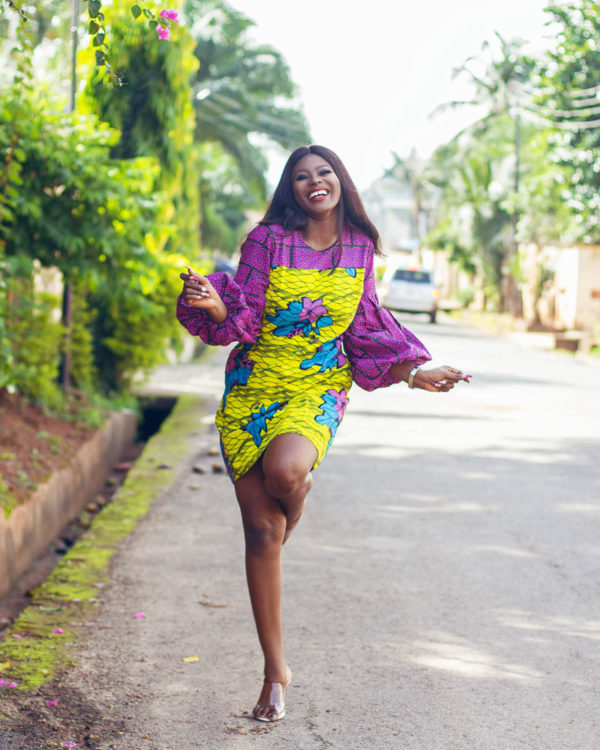 Mixed Ankara Shift dress