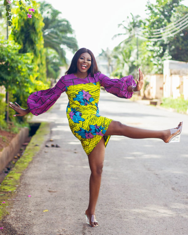 Mixed Ankara Shift dress