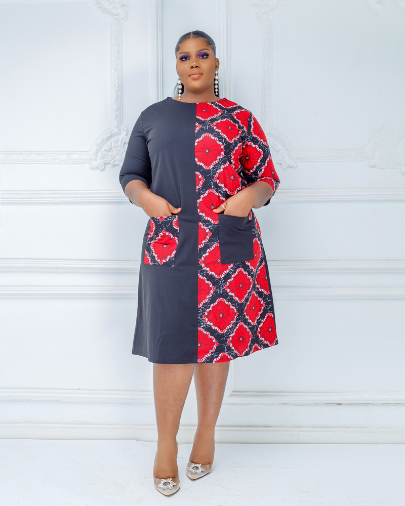 Ankara Panel Dress - dlooksbykiki eStore