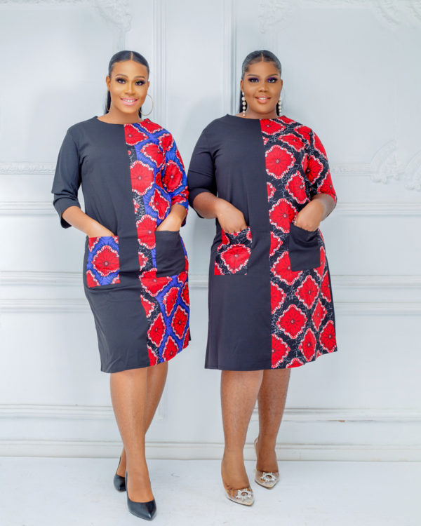 Ankara panel dress