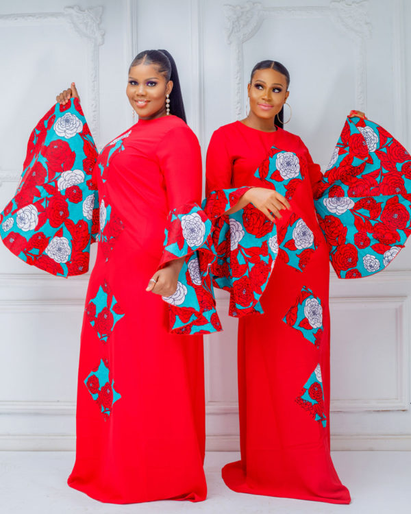 ANKARA EMBELLISHED LONG DRESS