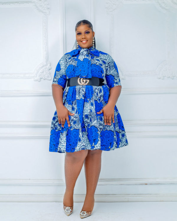Ankara loose swing dress