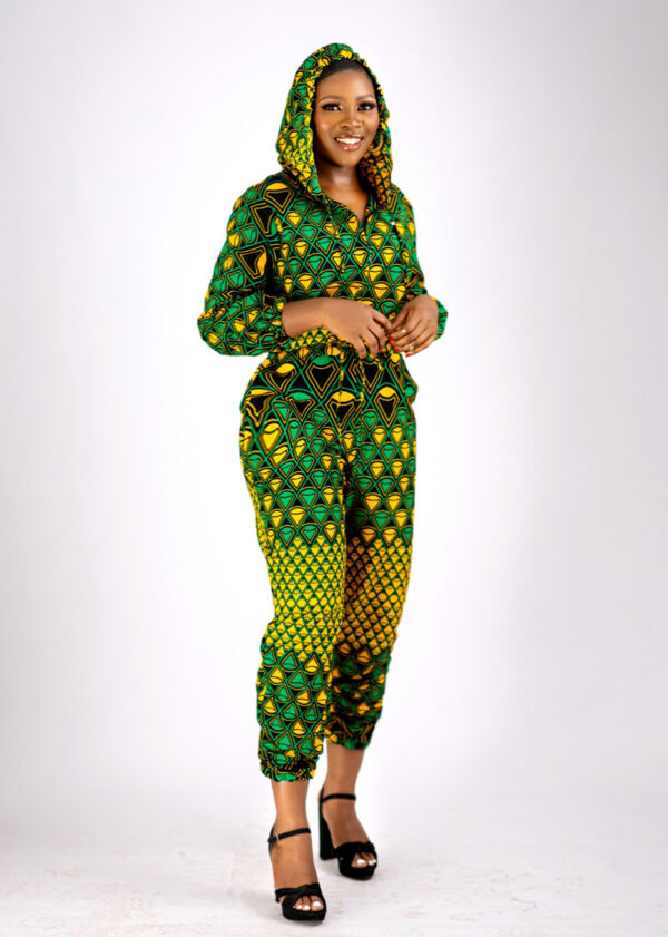 NORA HOODIE ANKARA JUMPSUIT