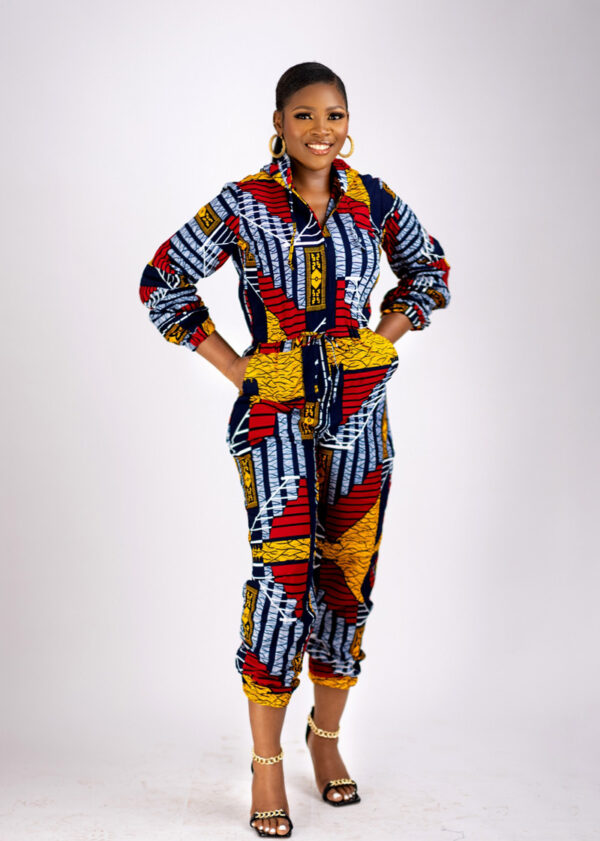 NORA HOODIE ANKARA JUMPSUIT